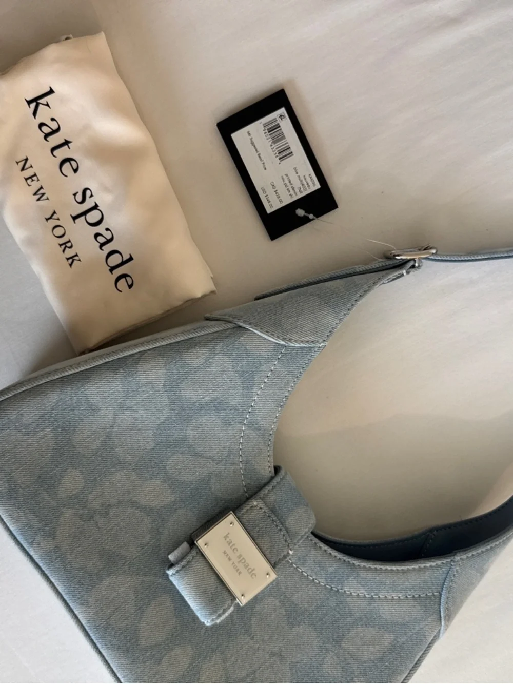 Kate Spade Nouveau Floral Denim Small Shoulder Bag NWT Retail $348 - Picture 14 of 17